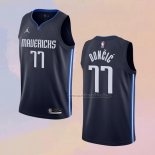 Camiseta Dallas Mavericks Luka Doncic NO 77 Statement 2020-21 Azul