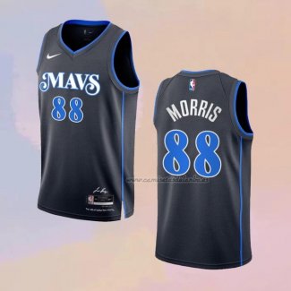 Camiseta Dallas Mavericks Markieff Morris NO 88 Ciudad 2023-24 Azul