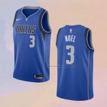 Camiseta Dallas Mavericks Nerlens Noel NO 3 Icon Azul