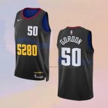 Camiseta Denver Nuggets Aaron Gordon NO 50 Ciudad 2023-24 Negro