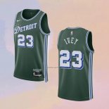 Camiseta Detroit Pistons Jaden Ivey NO 23 Ciudad 2022-23 Verde