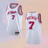 Camiseta Houston Rockets Cam Whitmore NO 7 Ciudad 2023-24 Blanco