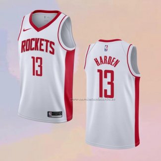 Camiseta Houston Rockets James Harden NO 13 Association Blanco