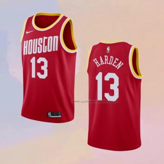 Camiseta Houston Rockets James Harden NO 13 Hardwood Classics Rojo