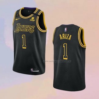 Camiseta Los Angeles Lakers Trevor Ariza NO 1 Mamba 2021-22 Negro