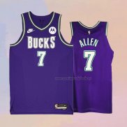 Camiseta Milwaukee Bucks Grayson Allen NO 7 Classic 2022-23 Violeta