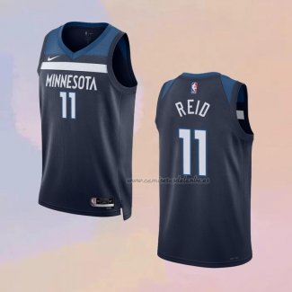 Camiseta Minnesota Timberwolves Naz Reid NO 11 Icon Azul