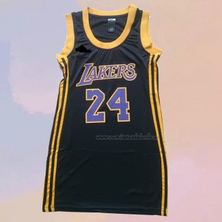 Camiseta Mujer Los Angeles Lakers Kobe Bryant NO 24 Negro2