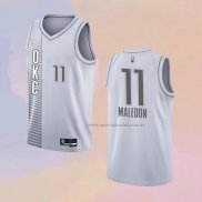 Camiseta Oklahoma City Thunder Theo Maledon NO 11 Ciudad 2021-22 Blanco