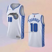 Camiseta Orlando Magic Evan Fournier NO 10 Earned 2020-21 Blanco