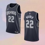 Camiseta Orlando Magic Franz Wagner NO 22 Ciudad 2023-24 Azul