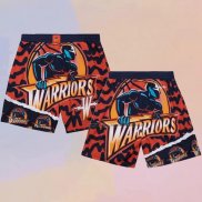 Pantalone Golden State Warriors Mitchell & Ness Naranja Azul