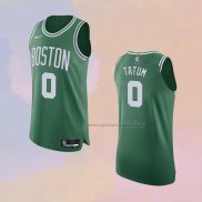 Camiseta Boston Celtics Jayson Tatum NO 0 Icon Autentico Verde