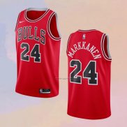 Camiseta Chicago Bulls Lauri Markkanen NO 24 Icon 2020-21 Rojo