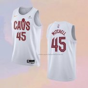 Camiseta Cleveland Cavaliers Donovan Mitchell NO 45 Association 2022-23 Blanco