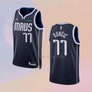 Camiseta Dallas Mavericks Luka Doncic NO 77 Statement 2022-23 Azul