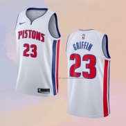 Camiseta Detroit Pistons Blake Griffin NO 23 Association Blanco