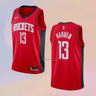 Camiseta Houston Rockets James Harden NO 13 Icon 2020-21 Rojo