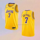 Camiseta Los Angeles Lakers Carmelo Anthony NO 7 Icon 2020 Amarillo