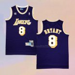 Camiseta Los Angeles Lakers Kobe Bryant NO 8 Retro Violeta