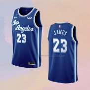 Camiseta Los Angeles Lakers Lebron James NO 23 Classic 2019-20 Azul