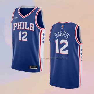 Camiseta Philadelphia 76ers Tobias Harris NO 12 Icon 2020-21 Azul