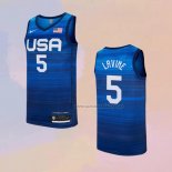 Camiseta USA 2021 Zach LaVine NO 5 Azul