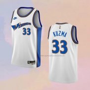 Camiseta Washington Wizards Kyle Kuzma NO 33 Classic 2022-23 Blanco