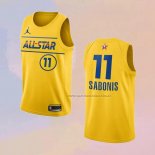 Camiseta All Star 2021 Indiana Pacers Domantas Sabonis NO 11 Oro