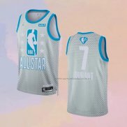 Camiseta All Star 2022 Brooklyn Nets Kevin Durant NO 7 Gris