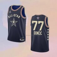 Camiseta All Star 2024 Dallas Mavericks Luka Doncic NO 77 Azul