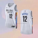 Camiseta Brooklyn Nets Joe Harris NO 12 Ciudad 2022-23 Blanco