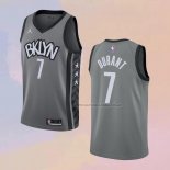 Camiseta Brooklyn Nets Kevin Durant NO 7 Statement 2020-21 Gris