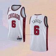 Camiseta Chicago Bulls Alex Caruso NO 6 Ciudad 2022-23 Blanco