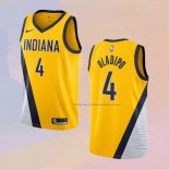 Camiseta Indiana Pacers Victor Oladipo NO 4 Statement Edition Amarillo