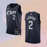 Camiseta Los Angeles Clippers Kawhi Leonard NO 2 Ciudad 2023-24 Azul