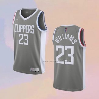 Camiseta Los Angeles Clippers Lou Williams NO 23 Earned 2020-21 Gris