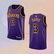 Camiseta Los Angeles Lakers Anthony Davis NO 3 Statement 2022-23 Violeta