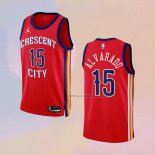 Camiseta New Orleans Pelicans Jose Alvarado NO 15 Statement 2023-24 Rojo