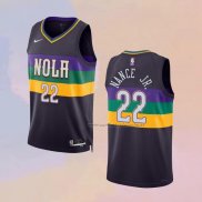 Camiseta New Orleans Pelicans Larry Nance JR. NO 22 Ciudad 2022-23 Violeta