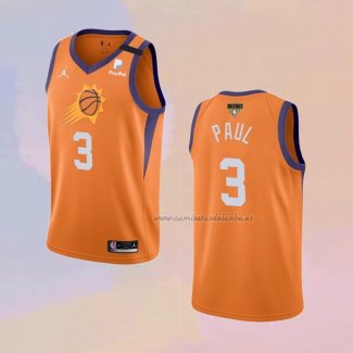 Camiseta Phoenix Suns Chris Paul NO 3 Statement 2021 Naranja