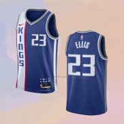 Camiseta Sacramento Kings Keon Ellis NO 23 Ciudad 2023-24 Azul