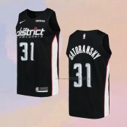 Camiseta Washington Wizards Tomas Satoransky NO 31 Ciudad 2018-19 Negro