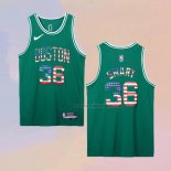 Camiseta Boston Celtics Marcus Smart NO 36 75th Bandera Edition Verde