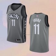 Camiseta Brooklyn Nets Kyrie Irving NO 11 Statement 2020-21 Gris