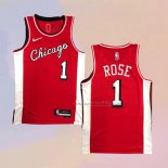 Camiseta Chicago Bulls Derrick Rose NO 1 Ciudad 2021-22 Rojo