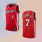 Camiseta Chicago Bulls Troy Brown JR. NO 7 Ciudad 2021-22 Rojo