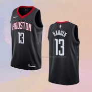 Camiseta Houston Rockets James Harden NO 13 Statement Negro