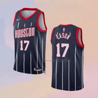 Camiseta Houston Rockets Tari Eason NO 17 Ciudad 2022-23 Negro