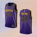 Camiseta Los Angeles Lakers Kobe Bryant NO 24 Statement 2022-23 Violeta